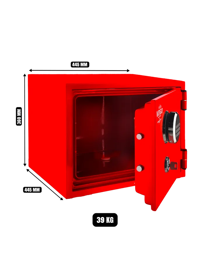 SHINJIN VOGO SAFES FIRE RESISTANT SAFE, MODEL VGF-360 RED, photo 4